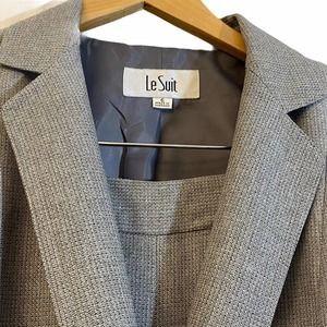 Le Suit Pant Suit Single Button Women Gray Size 6